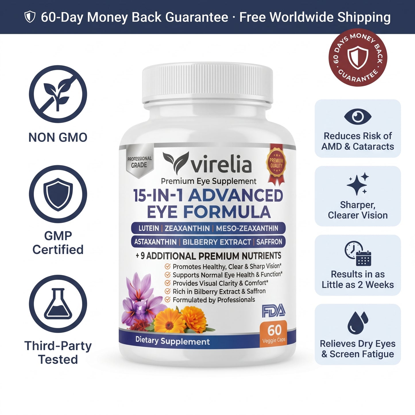 Virelia™ 15 in 1 Advanced Eye Formula