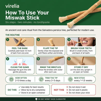 Virelia™ Miswak Sticks for Teeth