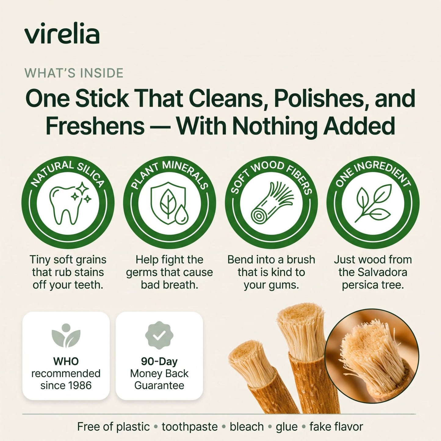 Virelia™ Miswak Sticks for Teeth