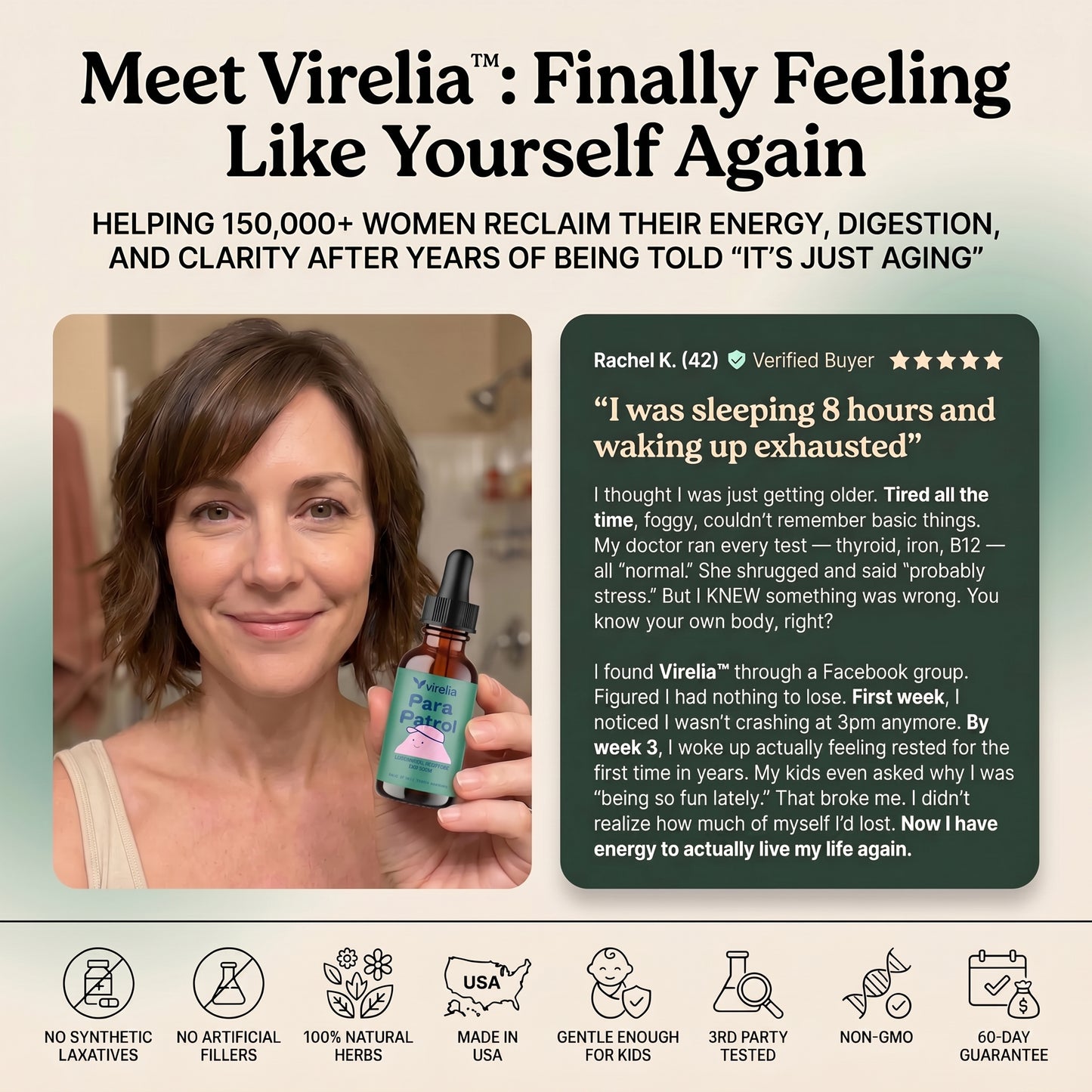 Virelia™ – Black Walnut Wormwood Clove Parasite Cleanse