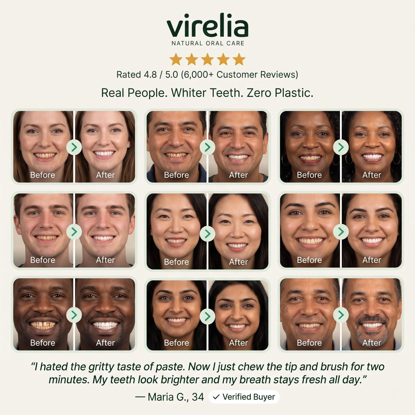 Virelia™ Miswak Sticks for Teeth