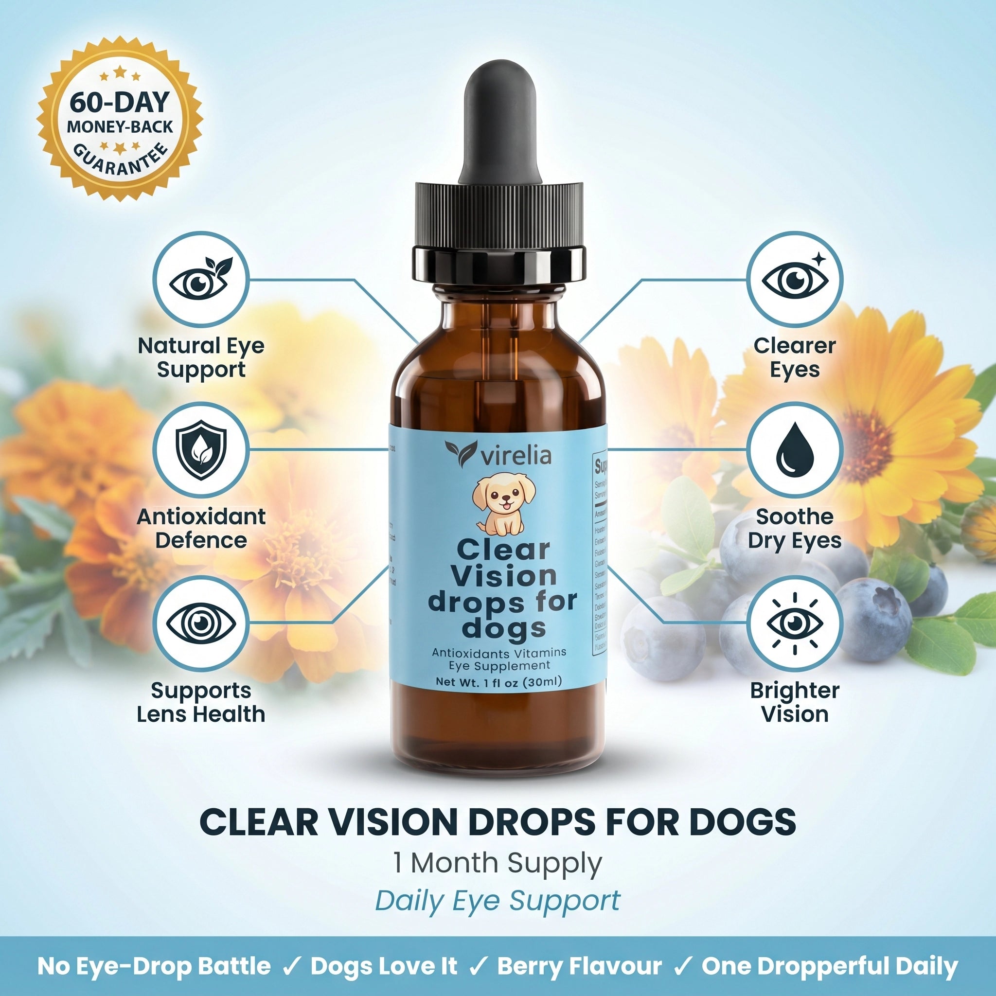 Virelia - Clear Vision Drops for Dogs