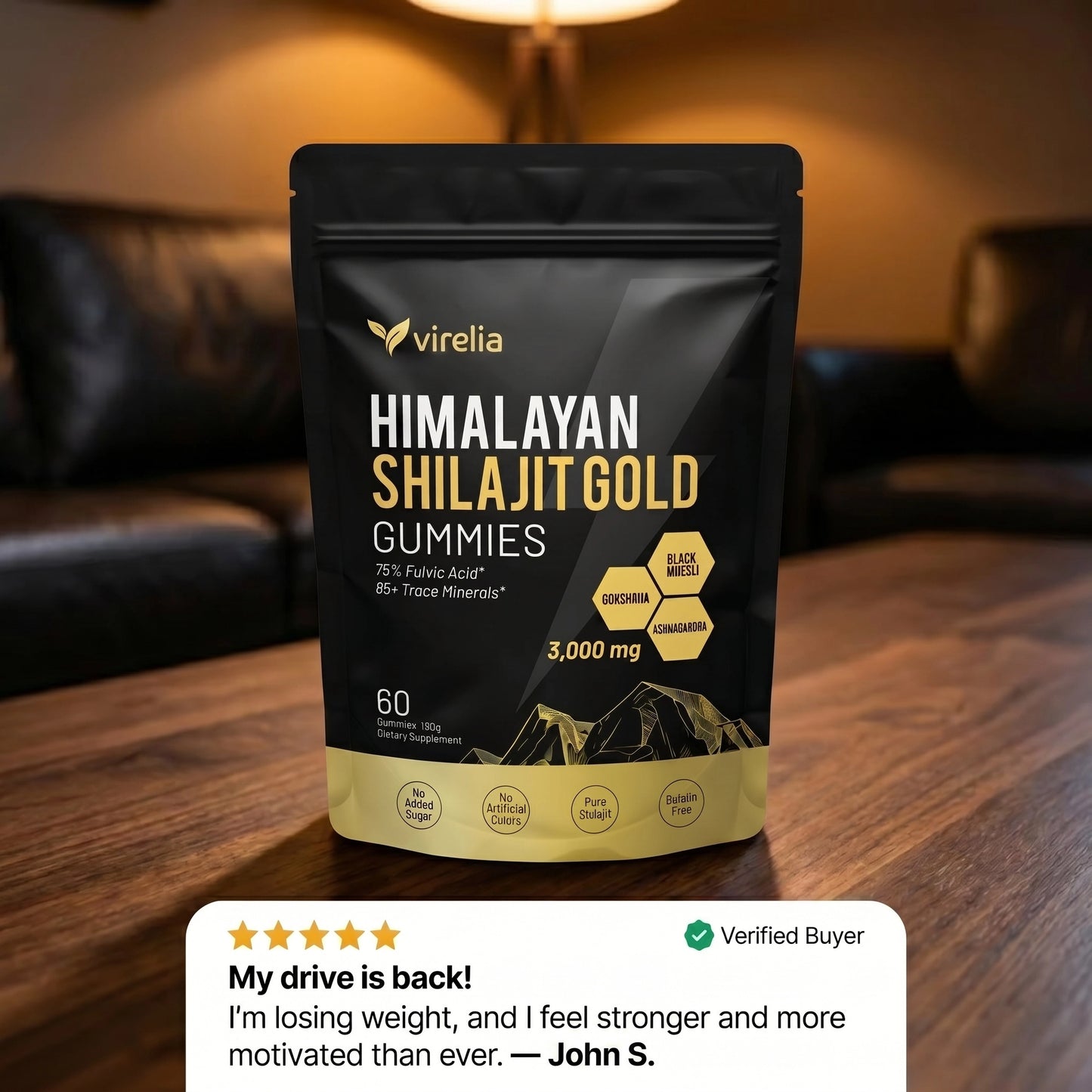 Virelia™ Himalayan Natural Shilajit Gummies