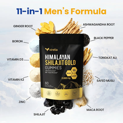 Virelia™ Himalayan Natural Shilajit Gummies