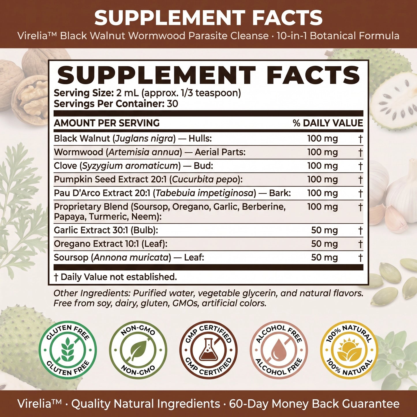 Virelia™ — Black Walnut Wormwood