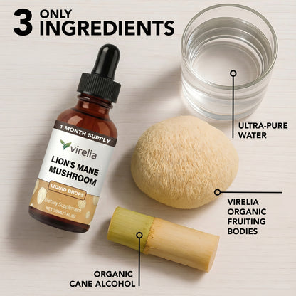 Virelia™ Lion's Mane Mushroom Liquid Drops