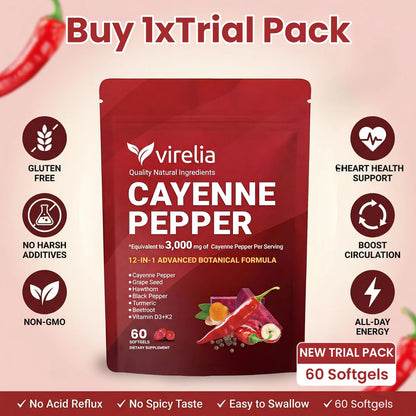 Virelia™ - Cayenne Pepper Softgels